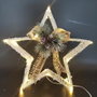 DKD Home Decor Decoración Luminosa de Estrella en Metal con LED