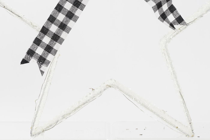 DKD Home Decor Decoración Luminosa Navidad Moderna 5 x 40 x 40 cm Blanco Verde Metal LED (2 Unidades)