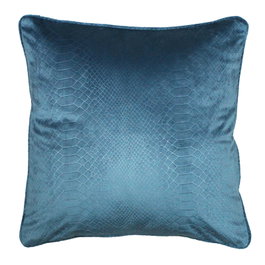 DKD Home Decor Cojín de Poliéster Jaquard Turquesa