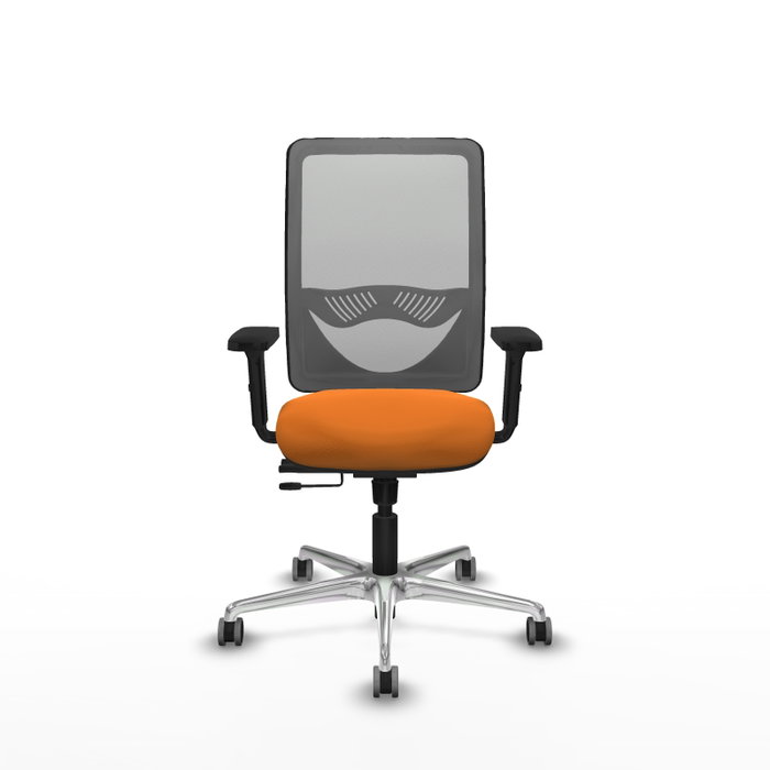 PIQUERAS Y CRESPO Silla de oficina Zulema Naranja y Gris