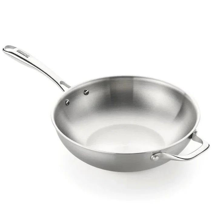 Monix Wok Planet Inox de 28 cm con Tecnología Triply Monix Wok Planet Inox de 28 cm con Tecnología Triply