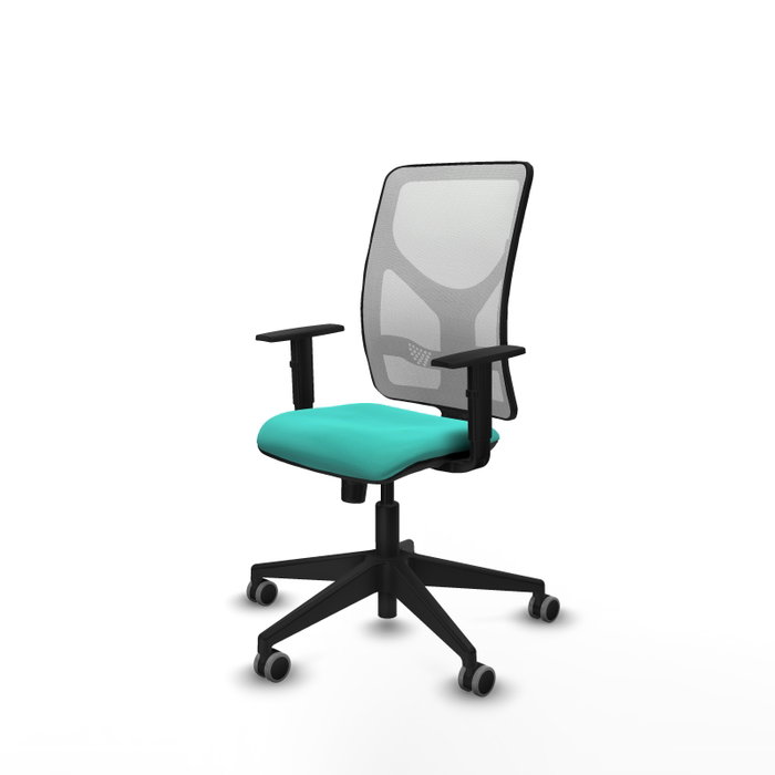 PIQUERAS Y CRESPO Silla de oficina Motilla Turquesa y Blanco PIQUERAS Y CRESPO Silla de oficina Motilla Turquesa y Blanco