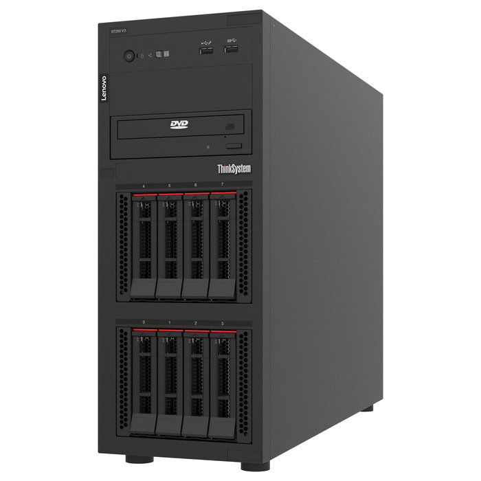 Lenovo ThinkSystem ST250 V3 Servidor Torre Intel Xeon 6353P 8C 2.7GHz 16GB DDR5 2x800W Platinum RAID SAS/SATA