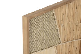 DKD Home Decor Cuadro Lino Bambú 60x3x80 Natural 3D (Pack de 2)
