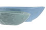 DKD Home Decor Centro Mesa Mediterráneo Azul Turquesa Gres Set de 2 Piezas 13x5.5x24 cm