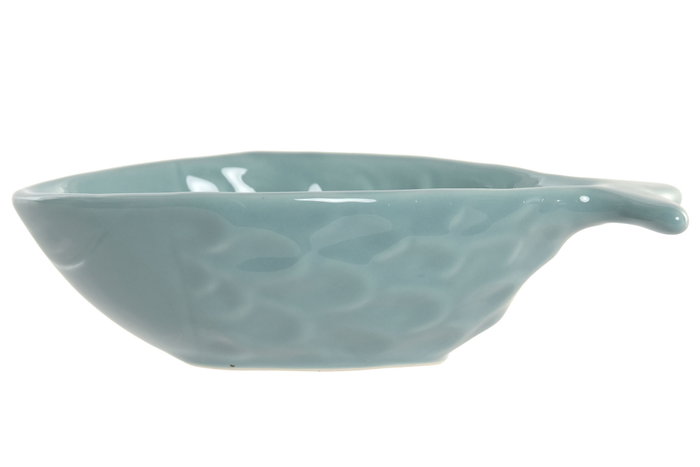 DKD Home Decor Centro Mesa Mediterráneo Azul Turquesa Gres Set de 2 Piezas 13x5.5x24 cm