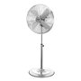 Edm Ventilador de Pie Base Circular Cromado 60W 40cm