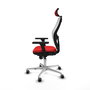 PIQUERAS Y CRESPO Silla de oficina Jorquera con mecanismo Sincro Rojo y Blanco