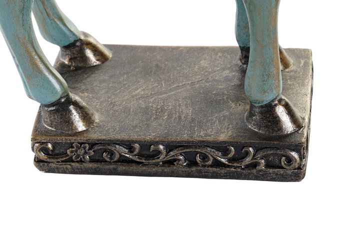 DKD Home Decor Figura de Caballo Turquesa en Resina DKD Home Decor Figura de Caballo Turquesa en Resina