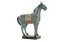 DKD Home Decor Figura de Caballo Turquesa en Resina