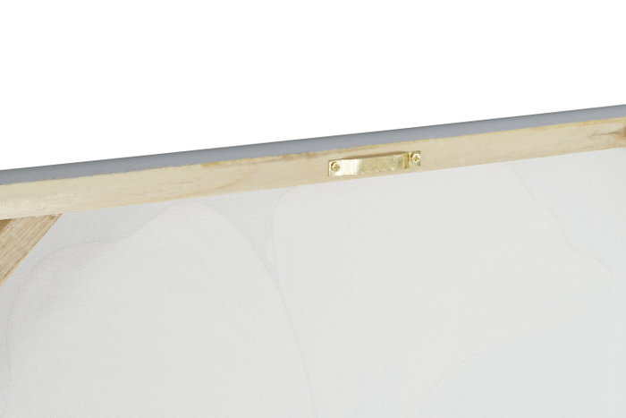 DKD Home Decor Cuadro Shabby Dorado Blanco Lienzo MDF 90 x 60 x 3 cm (4 Unidades)
