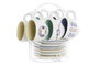 DKD Home Decor Juego de Café Salitre, 6 Piezas, Dolomita y Metal