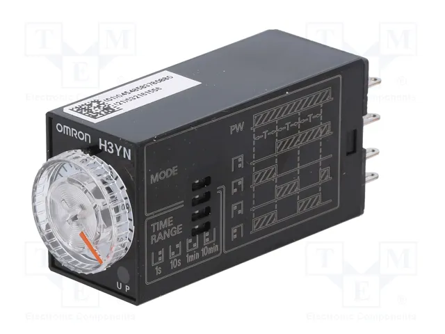 OMRON H3YN-B Relé de tiempo 24VDC DPDT OMRON H3YN-B Relé de tiempo 24VDC DPDT