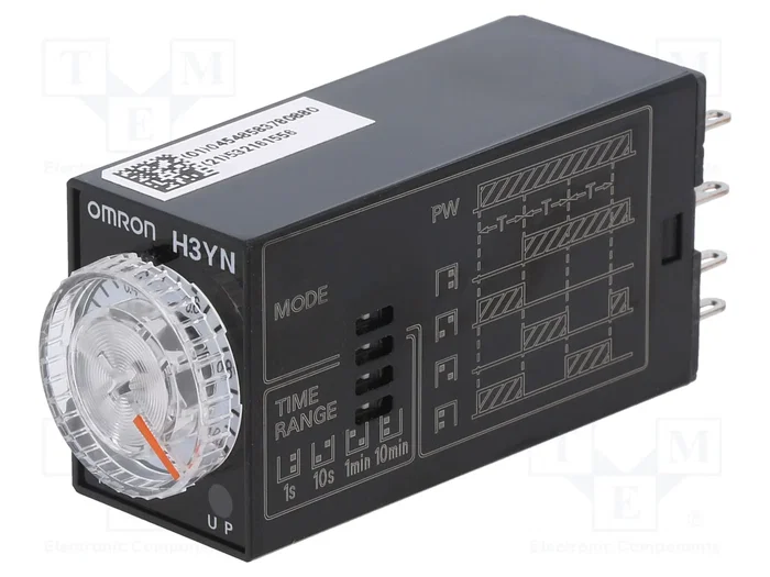 OMRON H3YN-B Relé de tiempo 24VDC DPDT OMRON H3YN-B Relé de tiempo 24VDC DPDT