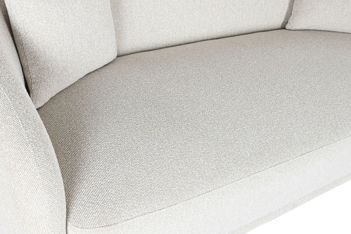 DKD Home Decor Sofá Scandi Blanco 196 x 94.5 x 71 cm