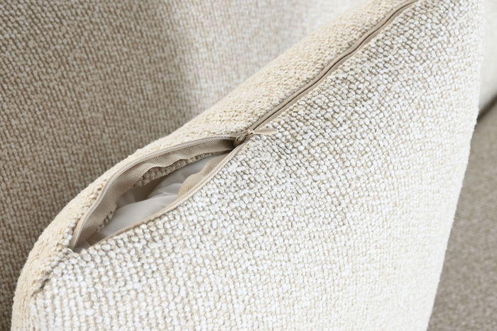 DKD Home Decor Sofá Scandi Blanco 196 x 94.5 x 71 cm