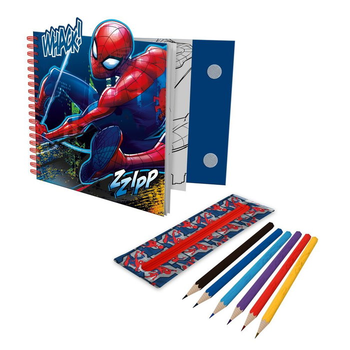 KIDS LICENSING Cuaderno actividades con estuche removible Spiderman Marvel KIDS LICENSING Cuaderno actividades con estuche removible Spiderman Marvel
