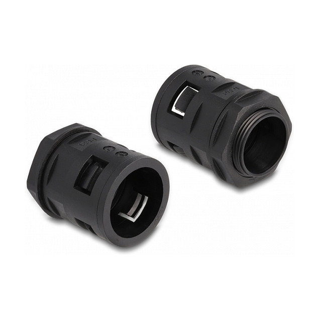DeLOCK Funda protectora de cable 2 m x 28,5 mm con 2 x PG21 negro DeLOCK Funda protectora de cable 2 m x 28,5 mm con 2 x PG21 negro