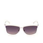 Guess Gafas GU00133 Gafas de Sol para Mujer Rectangulares Metal Beige 56 mm