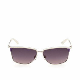 Guess Gafas - GU00133 - Gafas de Sol para Mujer - Rectangular - Metal - Cristal 56 mm - Beige