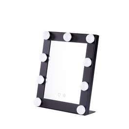 SUN Espejo Iluminado Maquillaje LED 4200K Negro 25x29cm