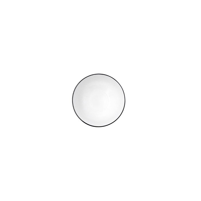 Quid Bol Porcelana Gastro Black 11,5 cm (24 Unidades) de Blanco y Negro