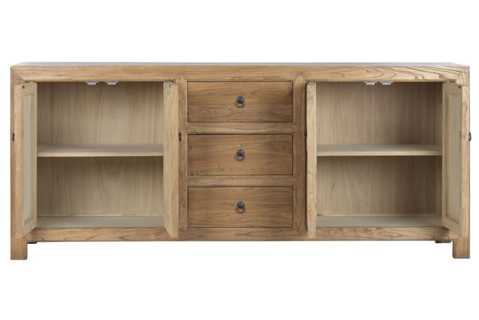 DKD Home Decor Buffet de Madera Reciclada y Olmo Natural