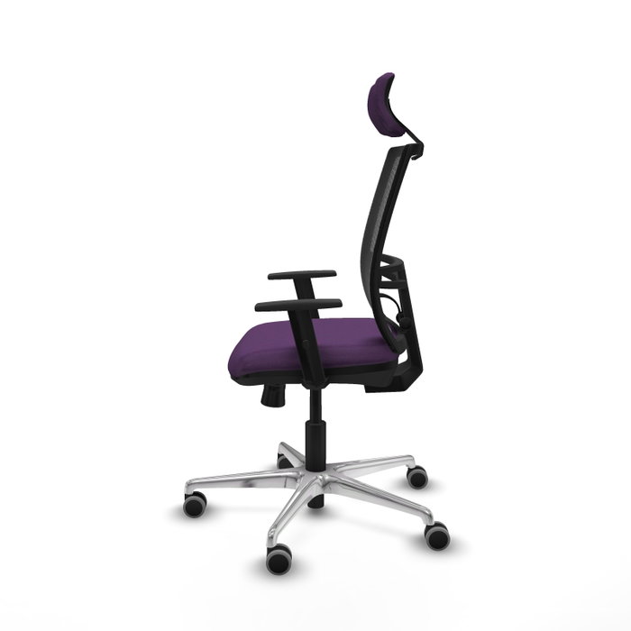 PIQUERAS Y CRESPO Silla de oficina Yunquera con mecanismo Sincro/Traslack, Morado y Negro PIQUERAS Y CRESPO Silla de oficina Yunquera con mecanismo Sincro/Traslack, Morado y Negro