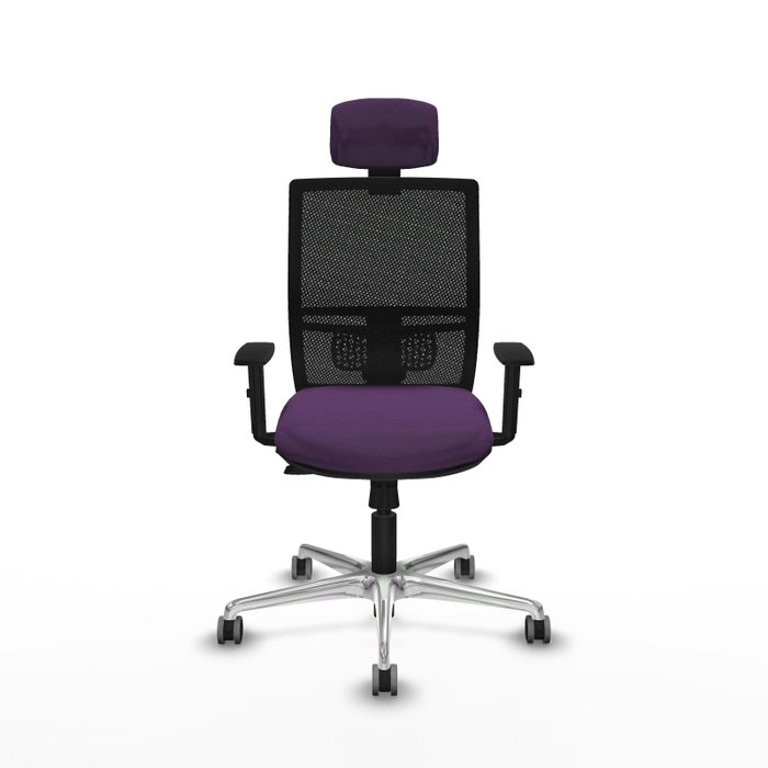 PIQUERAS Y CRESPO Silla de oficina Yunquera con mecanismo Sincro/Traslack, Morado y Negro PIQUERAS Y CRESPO Silla de oficina Yunquera con mecanismo Sincro/Traslack, Morado y Negro