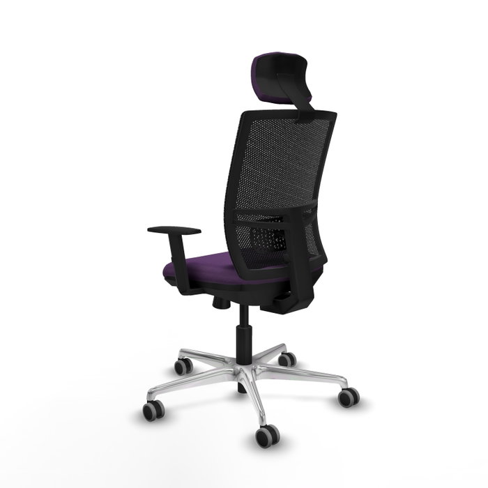 PIQUERAS Y CRESPO Silla de oficina Yunquera con mecanismo Sincro/Traslack, Morado y Negro PIQUERAS Y CRESPO Silla de oficina Yunquera con mecanismo Sincro/Traslack, Morado y Negro