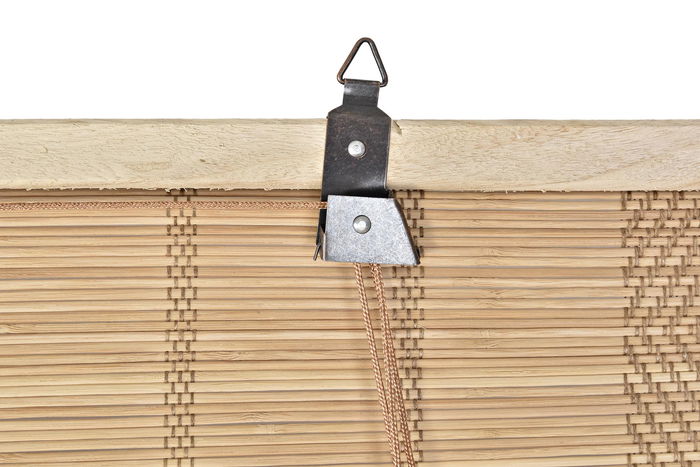 DKD Home Decor Estor Balines Marron Oscuro 3 x 175 x 120 cm Bambú Poliéster