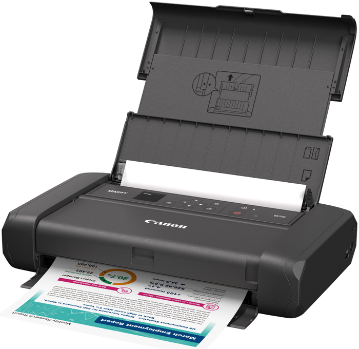 Canon MAXIFY BX110 Impresora de inyección de tinta Color con Batería, Negro Canon MAXIFY BX110 Impresora de inyección de tinta Color con Batería, Negro