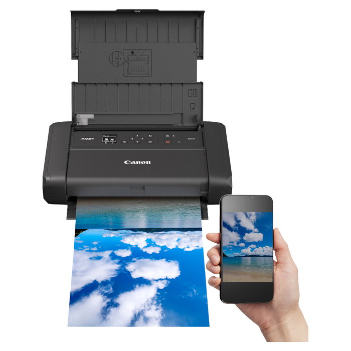 Canon MAXIFY BX110 Impresora de inyección de tinta Color con Batería, Negro Canon MAXIFY BX110 Impresora de inyección de tinta Color con Batería, Negro