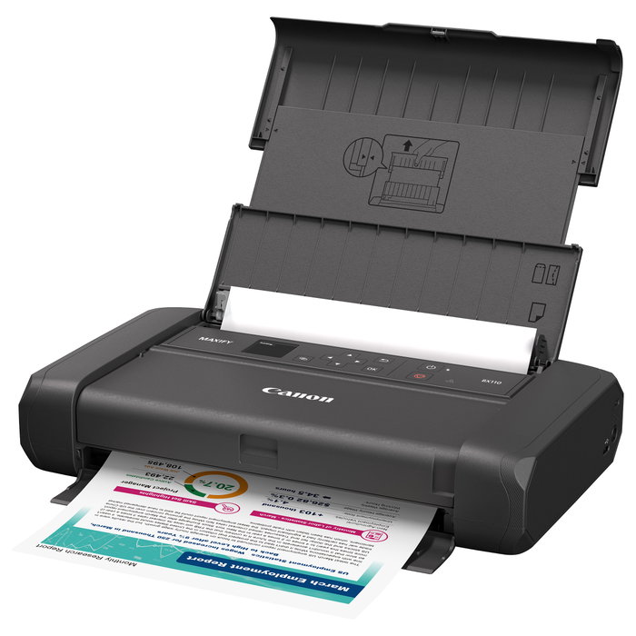 Canon MAXIFY BX110 Impresora de inyección de tinta Color con Batería, Negro Canon MAXIFY BX110 Impresora de inyección de tinta Color con Batería, Negro