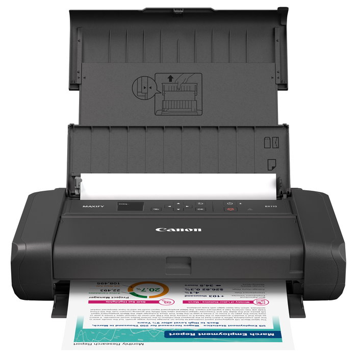 Canon MAXIFY BX110 Impresora de inyección de tinta Color con Batería, Negro Canon MAXIFY BX110 Impresora de inyección de tinta Color con Batería, Negro