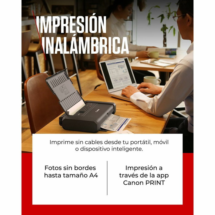 Canon MAXIFY BX110 Impresora de inyección de tinta Color con Batería, Negro Canon MAXIFY BX110 Impresora de inyección de tinta Color con Batería, Negro
