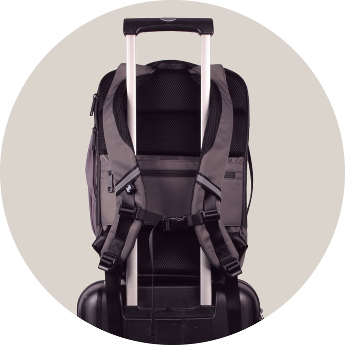 Oxford Mochila Executive RPET Gris para Portátil de hasta 15" 400191412, Fabricada con Materiales Reciclados