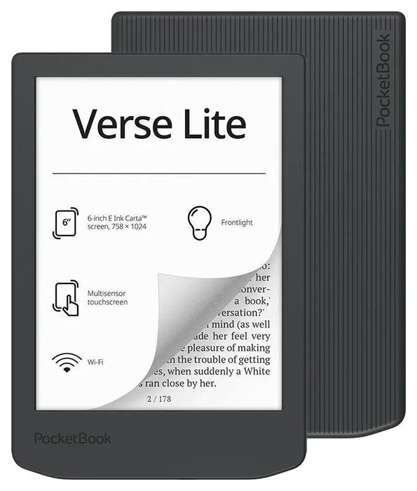 Pocketbook Verse Lite Lector de eBooks 6 pulg 8 GB Gris