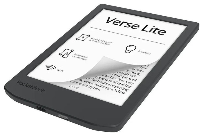 Pocketbook Verse Lite Lector de eBooks 6 pulg 8 GB Gris