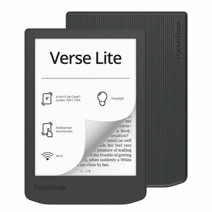 Pocketbook Verse Lite Lector de eBooks 6 pulg 8 GB Gris