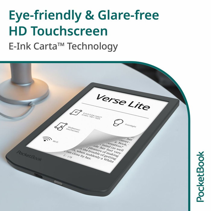 Pocketbook Verse Lite Lector de eBooks 6 pulg 8 GB Gris