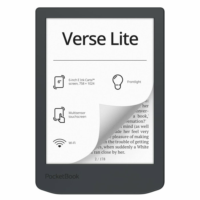 Pocketbook Verse Lite Lector de eBooks 6 pulg 8 GB Gris