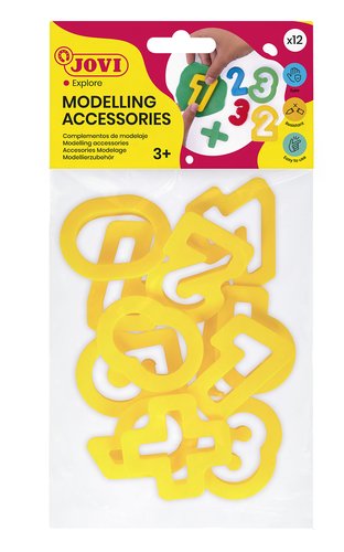 Jovi Bolsa Moldes Números 7N con 11 Piezas para Plastilina, Pasta de Modelar y Terracota Jovi Bolsa Moldes Números 7N con 11 Piezas para Plastilina, Pasta de Modelar y Terracota