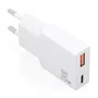 Aisens Cargador de Pared GaN 20W A110-0998 Blanco con USB-C y USB-A