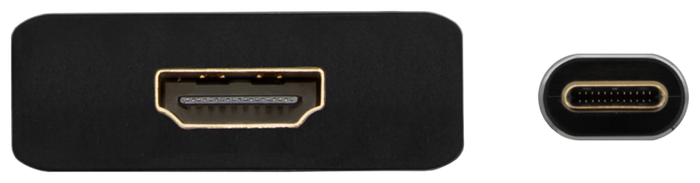 Aisens Conversor Aluminio USB-C a HDMI 4K@30Hz Gris 15cm A109-0685