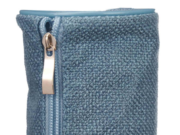 Pincello Estuche Cilindro Tela Saco Morado Rosa Azul Surtido 22x8x8cm (Set de 24)