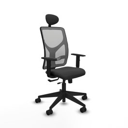PIQUERAS Y CRESPO Silla de oficina Motilla Gris con mecanismo Sincro/Traslack