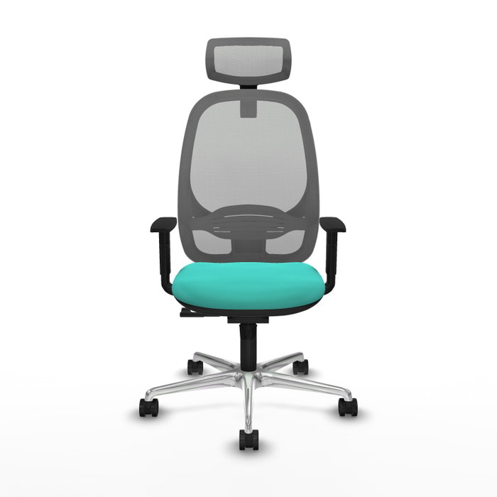PIQUERAS Y CRESPO Silla de oficina Cilanco con mecanismo Sincro, Turquesa y Gris PIQUERAS Y CRESPO Silla de oficina Cilanco con mecanismo Sincro, Turquesa y Gris