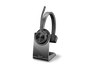 HP Poly Voyager 4310 UC Auricular Monoaural con Adaptador BT700 USB-A y Base de Carga