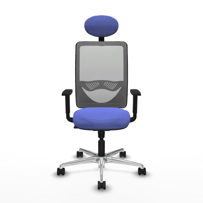 PIQUERAS Y CRESPO Silla de oficina Zulema con Mecanismo Sincro, Azul claro y Gris PIQUERAS Y CRESPO Silla de oficina Zulema con Mecanismo Sincro, Azul claro y Gris